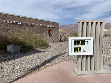 About 60 vehicles were buried in debris and about 500 visitors and 500 park. . Weather in furnace creek death valley